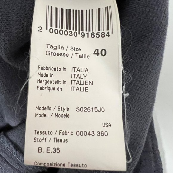 Peserico Steel Blue Short Sleeve A Line Dress size Small - Picture 14 of 16